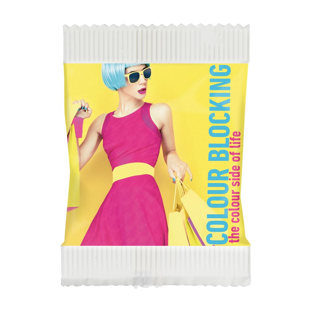 Mini HITSCHIES chewy candy sour mix, 6 x 8.5 cm at Onlineprinters