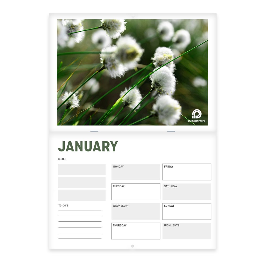 Brochure calendars without cover, landscape, A5, A5 at Onlineprinters