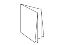Paper leaflet, 8-page with cross-fold.