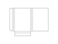 Paper folder with large capacity and optional accessories.