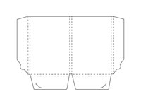 Paper folder with four flaps and optional accessories.
