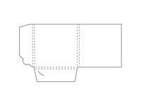 Paper folder with two pockets for document storage.