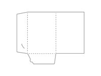 Paper folder with two pockets.