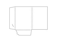 Paper folder with two pockets and spine.
