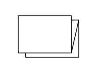 Paper letterhead with single-sided print and zig-zag fold.