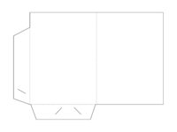Paper folder with two flaps.