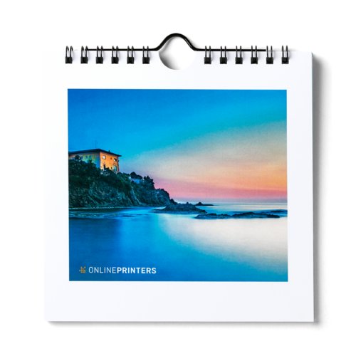 Wall calendars, 40 x 40 cm, wire-o binding, 4/0 colours 3