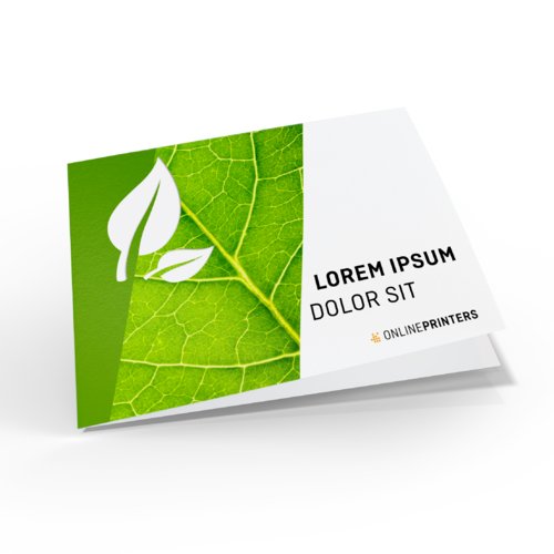 Folded Leaflets eco/natural paper, Landscape, DVD Booklet 1