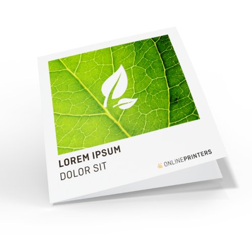 Folded Leaflets Portrait, A4-Square 1