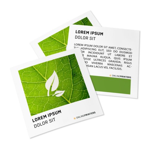 Flyers & Leaflets eco/natural paper, Small square, printed on both sides 1