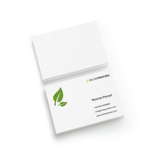 Business cards eco/natural paper, 5.5 x 5.5 cm, printed on one side 1