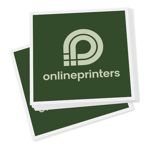 Round paper stickers.