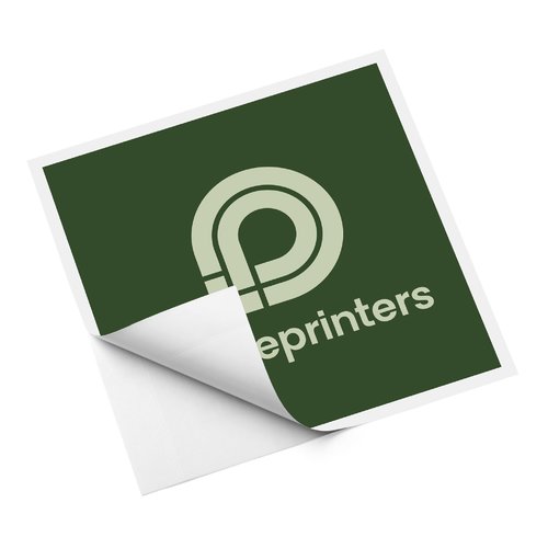 Paper sticker, self-adhesive.