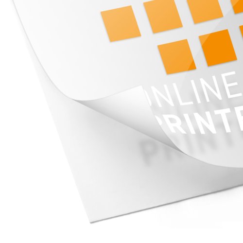 Clear promotional stickers with white print 2