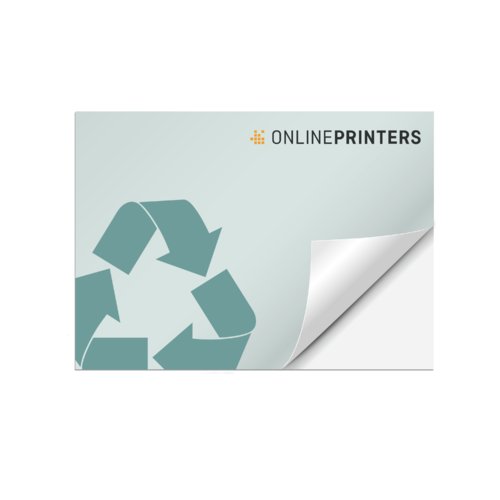 Eco-friendly and recyclable paper sticker.