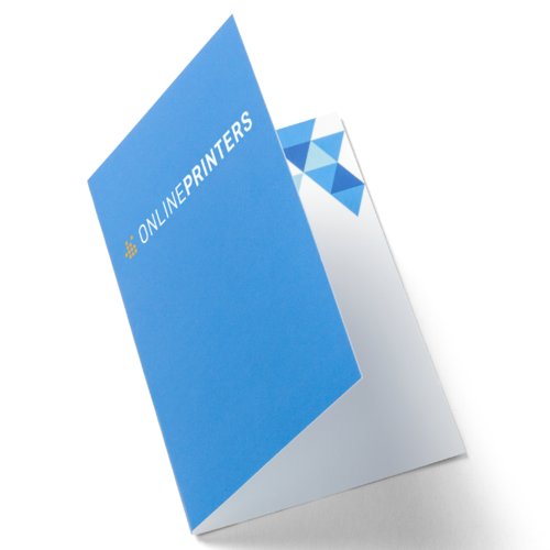 Fold. business card Portrait, 5.0 x 9.0 cm 1