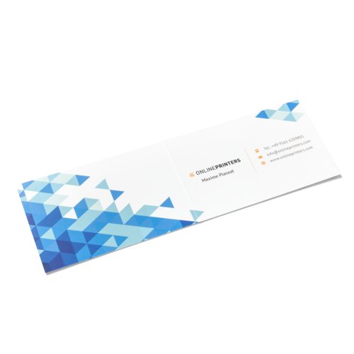 Fold. business card Landscape, 8.5x5.5 cm 4