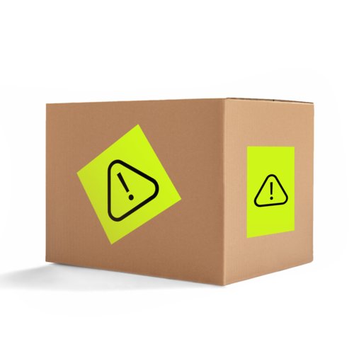 Paper packaging labels in free form.