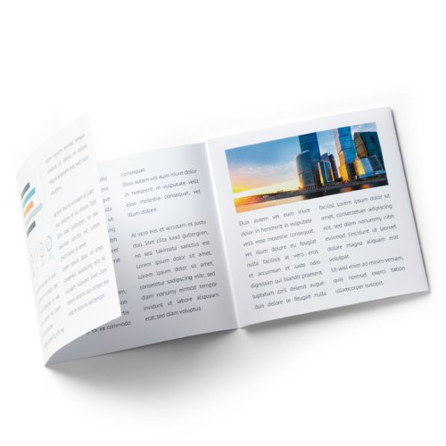 Folded Leaflets UV-coated Portrait, CD-Format 5