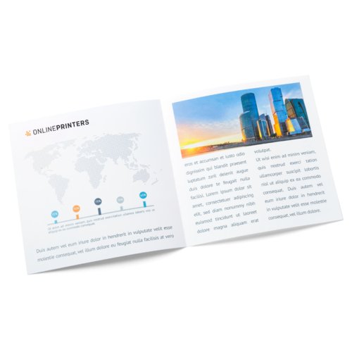 Folded Leaflets UV-coated Portrait, CD-Format 3