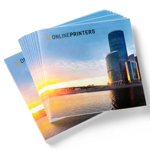 Folded Leaflets UV-coated Portrait, CD-Format 1