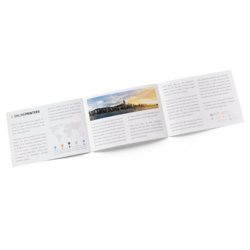 Folded Leaflets eco/natural paper, Landscape, DVD Booklet 5