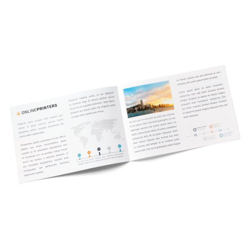 Folded Leaflets eco/natural paper, Landscape, DVD Booklet 2