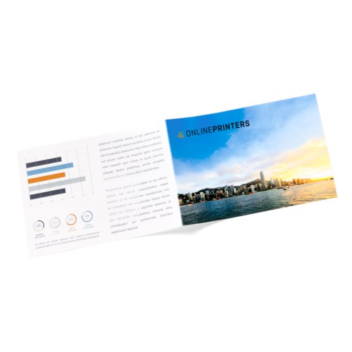 Folded Leaflets UV-coated Landscape, DVD Booklet 2