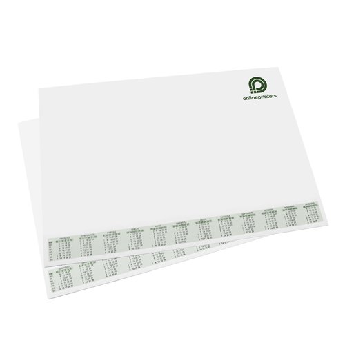 Paper desk pad.