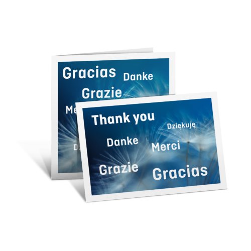 Thank you cards, A6-Square 1