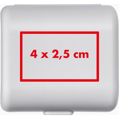 White travel adapter with folding mechanism.