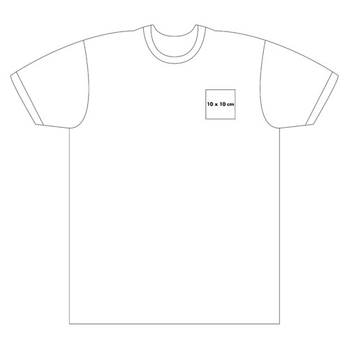 Soft cotton t-shirt with short sleeves and a round neckline.