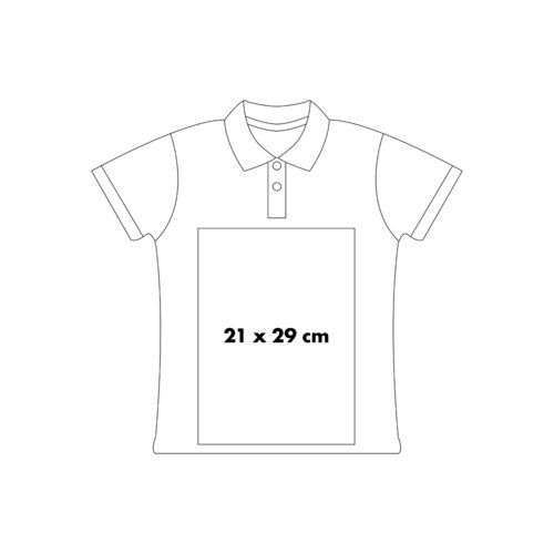 Cotton polo shirt with short button placket.