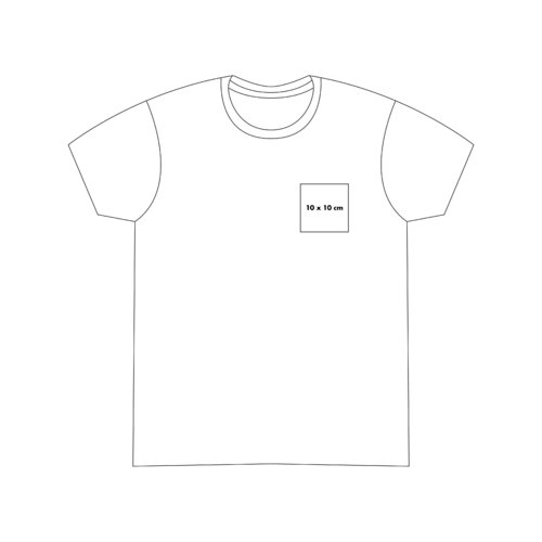 Cotton T-shirt with short sleeves and a round neckline.