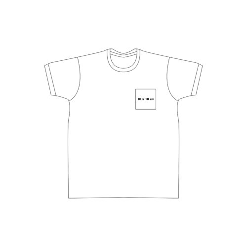 Cotton T-shirt with short sleeves and round neck.