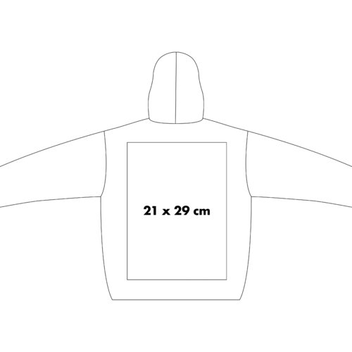 Cotton hoodie with hood and kangaroo pocket.