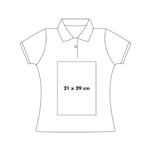 Cotton polo shirt with short button placket and collar.