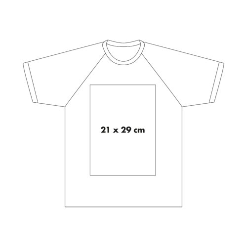 Cotton T-shirt with contrast color sleeves and crew neck.