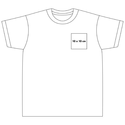 Cotton T-shirt with short sleeves and a round neckline.