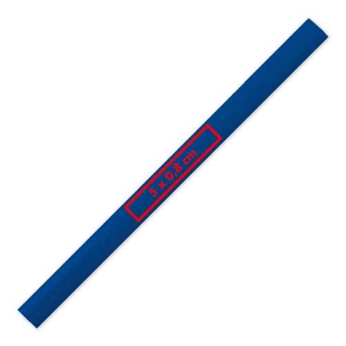 Blue wooden carpenter pencil.