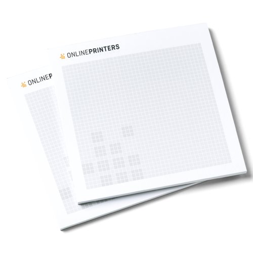 Paper writing pads, squared and glued.