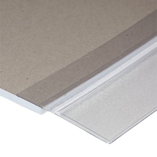 Paper desk pad with transparent plastic cover.