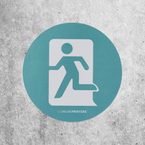 Reflective round sticker.