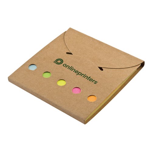 Sticky note set with sticky notes and cover.