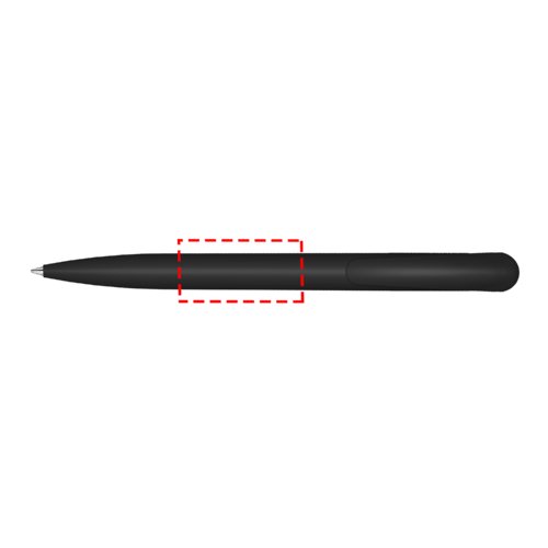Black bio-based material ballpoint pen with push mechanism.