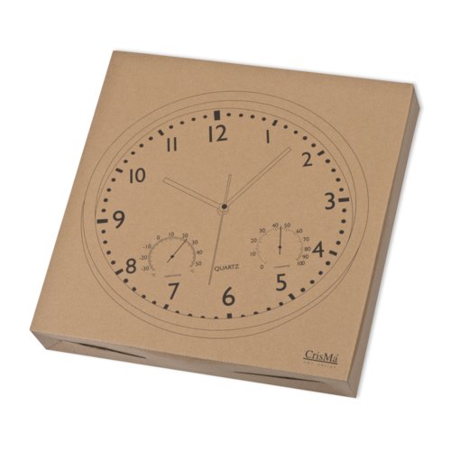 Black wall clock with hour, minute, and second hands.