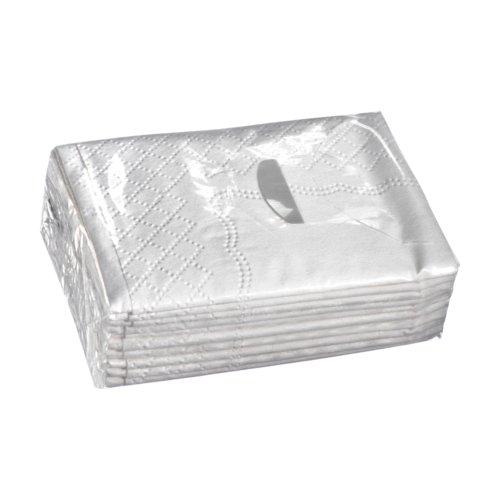 White, 3-ply paper tissues in a pack of 10.