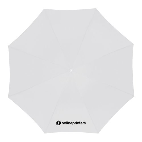 White automatic umbrella with cover.