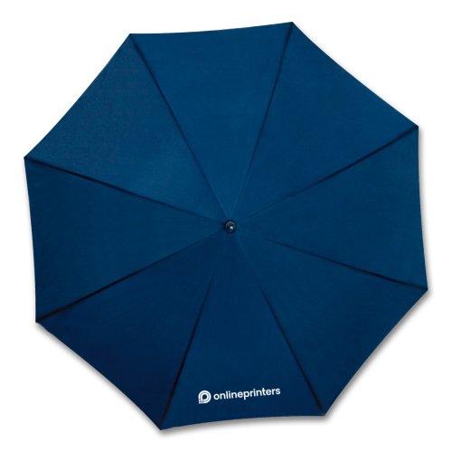 Dark blue automatic umbrella with large canopy.
