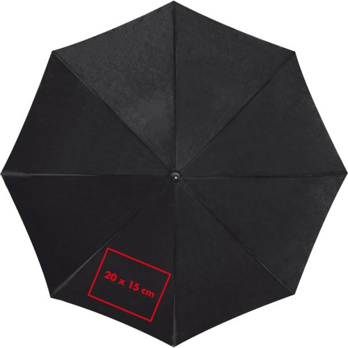 Black automatic umbrella in XL size.